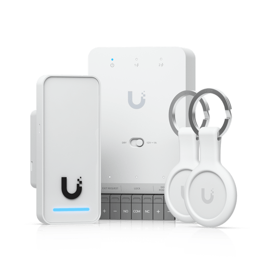 UA-G3-SK - Kit de Inicio UniFi Access G3 / Gestión de Accesos para Puertas / Lectores y Teclados NFC / PoE++ / Certificaciones CE, FCC, IC, UL
