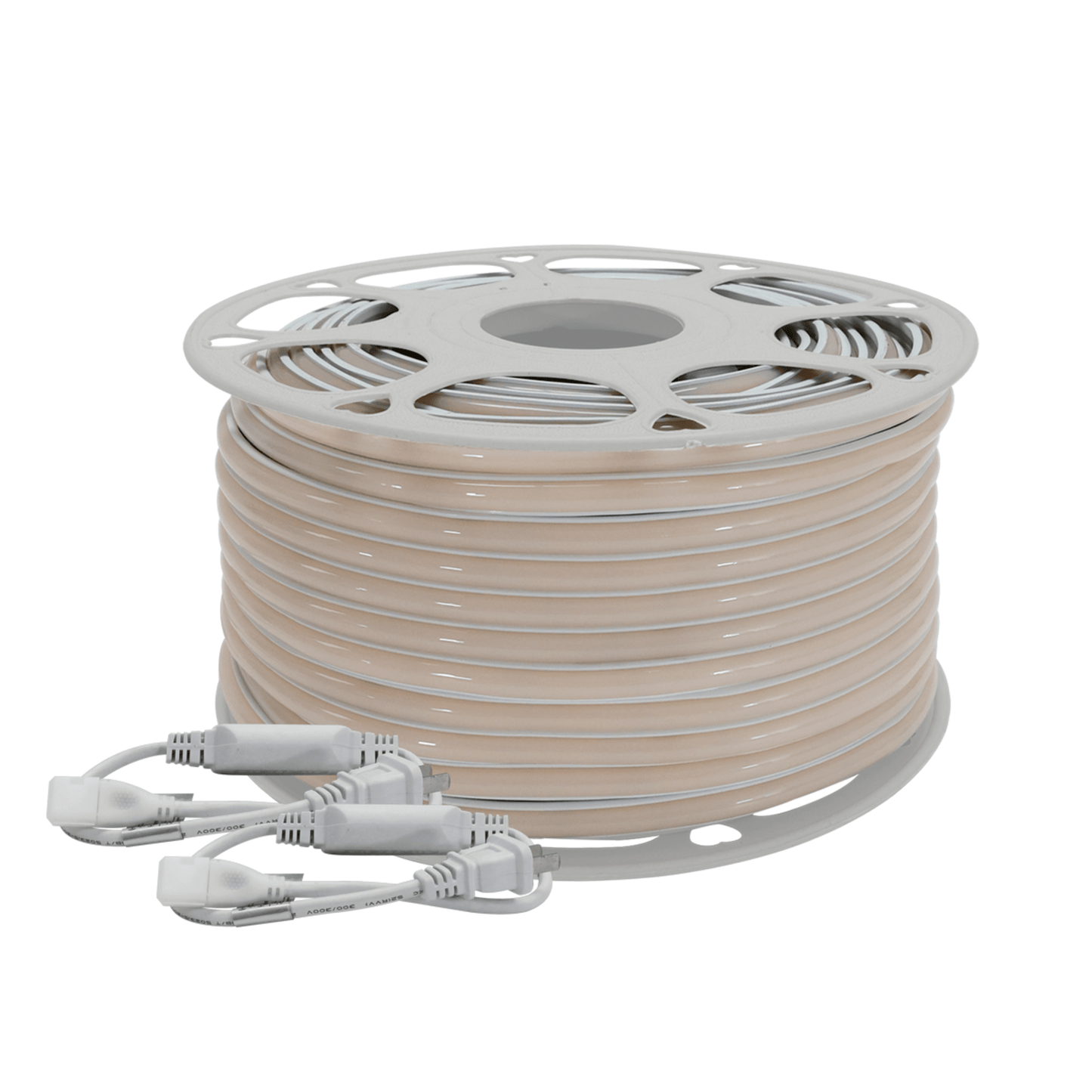 JLML-2835-08 - Manguera LED Luminosa Blanca de Resina Transparente y Flexible / Para uso Interior o Exterior / Carrete de 50 m/ 110V CA  4.2 A/ 500 W Potencia / T.C.C. 6500 K.