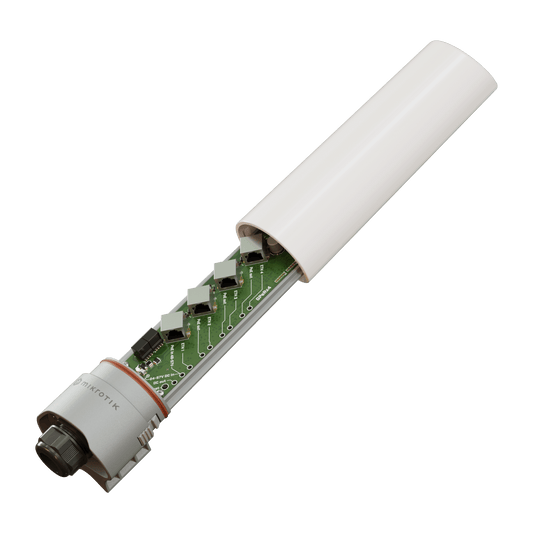 GPER14I - (GPeRx4) Extensor PoE Administrable SwOS para Exterior/ 3 Puertos de Salida af/at / PoE IN 90 Watts / Puertos Aislados