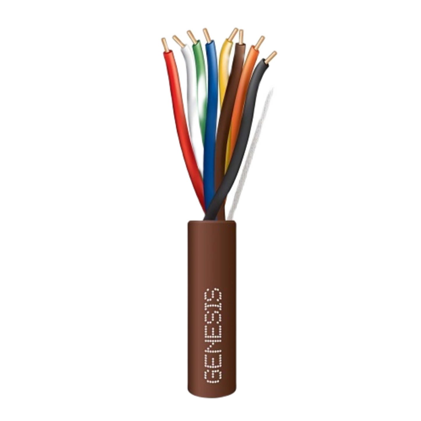 4707-4607 - Bolsa de 38 Metros (124.67 Pies) / Alambre de Cobre / 8 x 20 AWG / Tipo CL2 / Para Interior / Color Caf� / Para Aplicaciones de Alarmas de Intrusi�n y Automatizaci�n