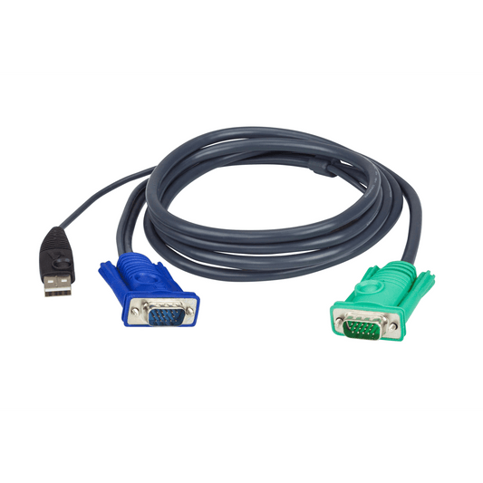 2L-5203U - Cable KVM | USB con SPHD | 3 en 1 | De 3 m