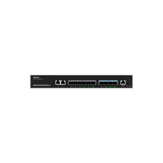 GWN7830 - Switch de Agregación Capa 3 GWN7830 / 2 Puertos Gigabit Ethernet / 6 Puertos Gigabit SFP / 4 Puertos 10Gigabit SFP+ / QoS Integrada / Soporte IPv6 e IPv4 / Seguridad Avanzada / Stacking /
