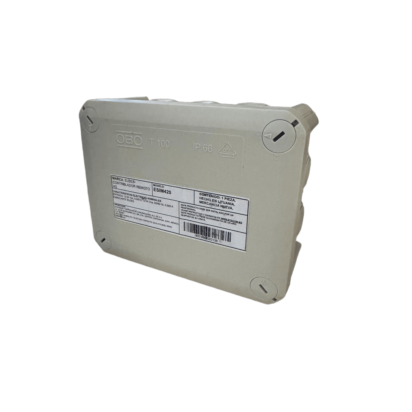 ESIM420IP - Controlador Remoto 4G con Activación vía APP o Llamada | Caja Nema IP67 | Soporta hasta 2000 Usuarios