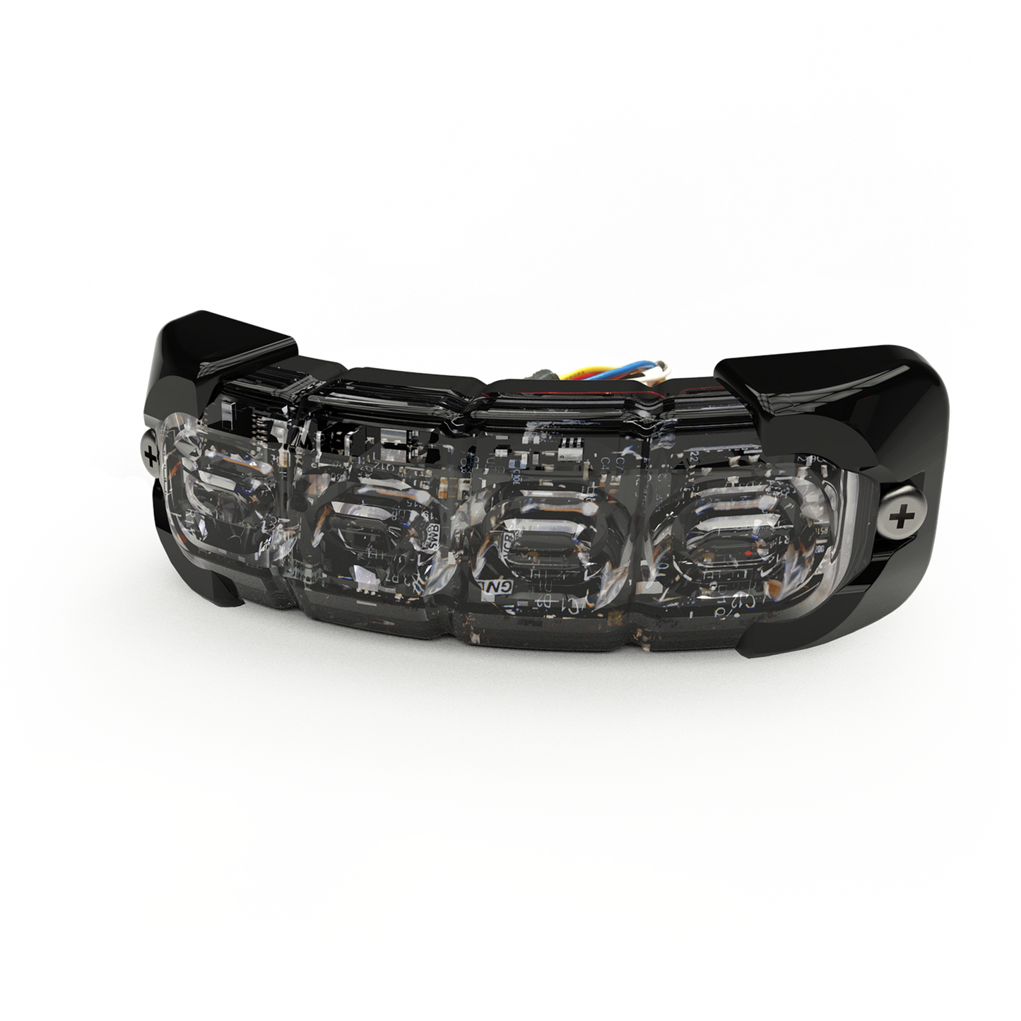 ED3793BW - Luz perimetral , 8 LED Ultra Brillantes, Dual Color Azul / Claro