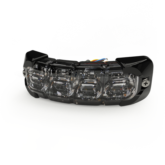 ED3793BW - Luz perimetral , 8 LED Ultra Brillantes, Dual Color Azul / Claro