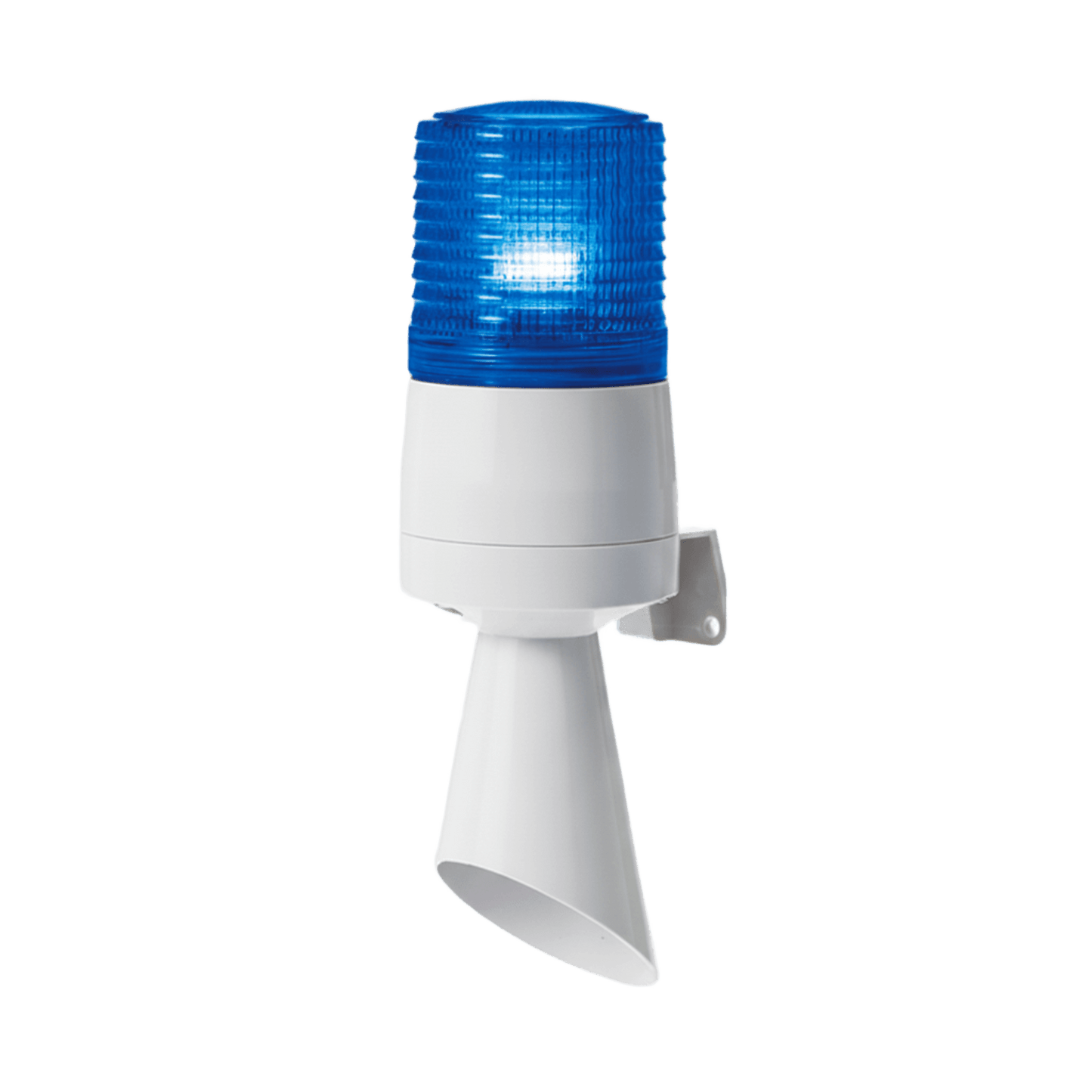 S60ADL-110-B - Luz LED con patrones de destello fijo y destellante con buzzer incorporado de alto volumen Máx. 95 dB color Azul 110 VCA