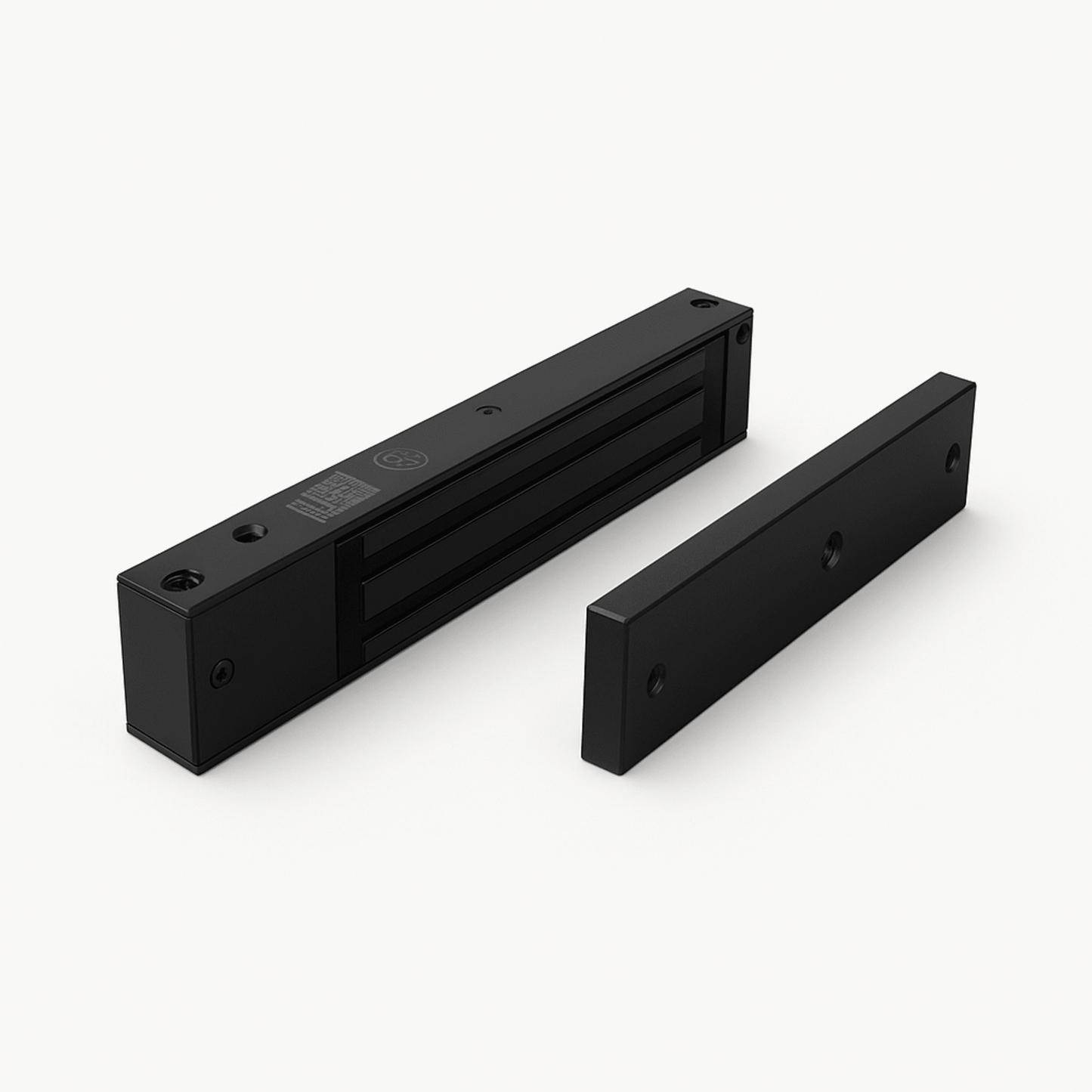 MAG600NLEDB - Chapa magnética 600 lbs con LED Ultra-brillante Color negro / Libre de Magnetismo Residual / Sensor de estado de la placa/ Color Negro
