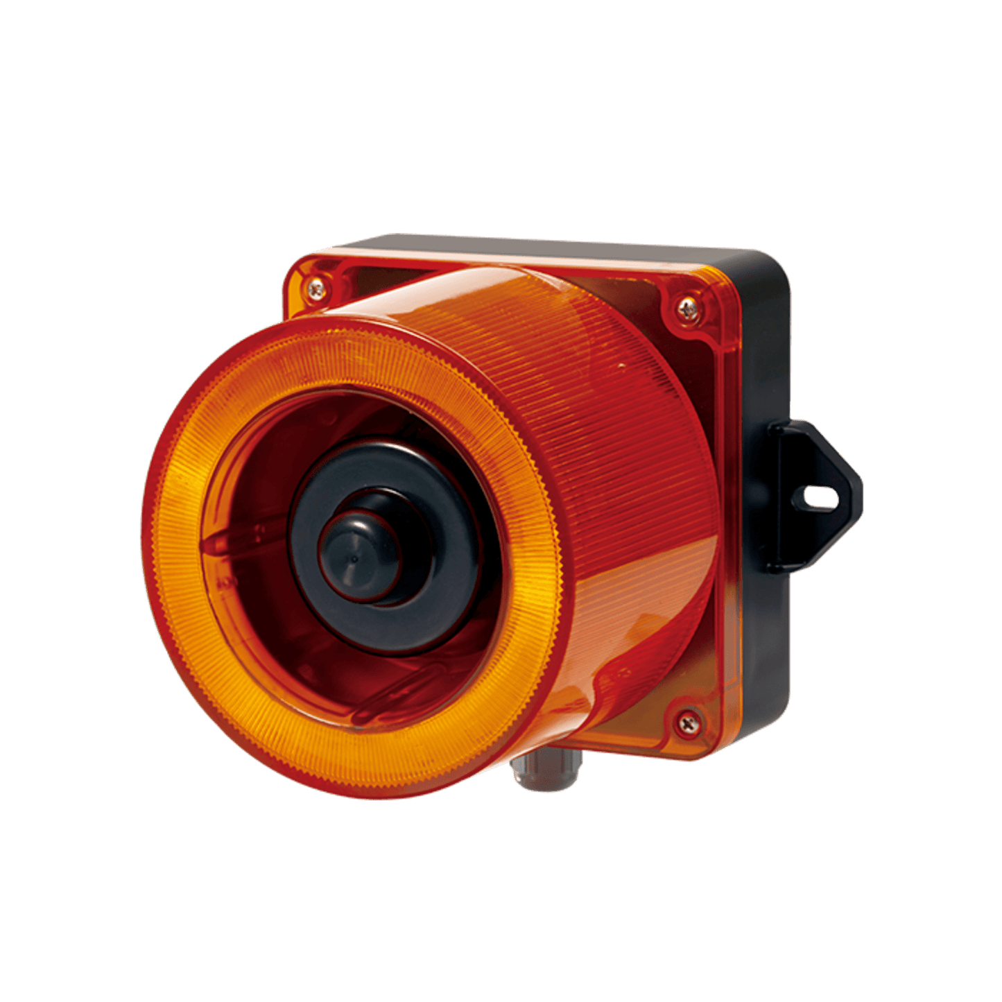 QWCD50-110240-A-LC - Combinacion de baliza LED color Ámbar y sirena electrónica de 31 tonos resistente a la intemperie de volumen máx. 123 dB a 110-240 VCA