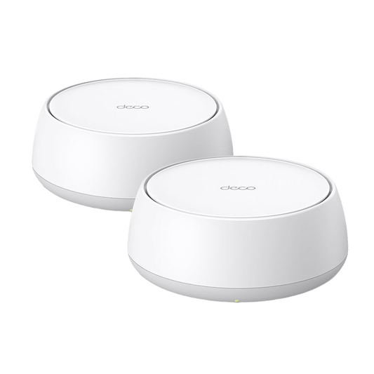 DECO-BE25-2PACK - KIT 2 Routers Inalámbrico MESH Interior para Hogar / Doble Banda Wi-Fi 7 BE3600 Mbps / 2 Puerto 2.5 Gigabit WAN/LAN / 4 Antenas Internas / Operación Multi-Link MLO / Administración Mediante la App Deco (iOS, Android) / HomeShield