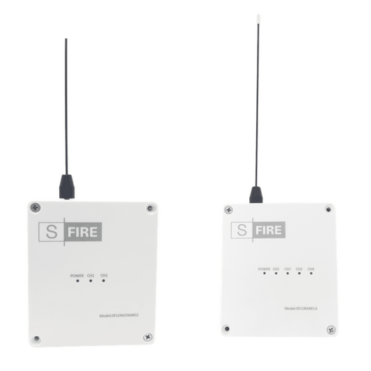 SFLORAKIT4 - KIT de Transmisor - Receptor inalámbrico / Distancia máxima de transmisión 2500 metros (Linea de vista) / Receptor con 4 salidas