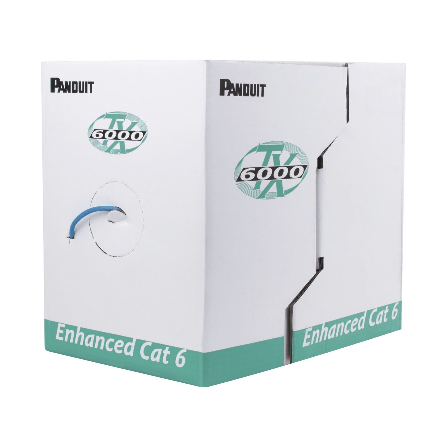 PUC6004BU-ME - Bobina de Cable UTP 305 Metros (1000 Pies) de Cobre, TX6000? PanNet, Reelex, Azul, Categor�a 6 Mejorado (23 AWG), PVC (CM), de 4 Pares