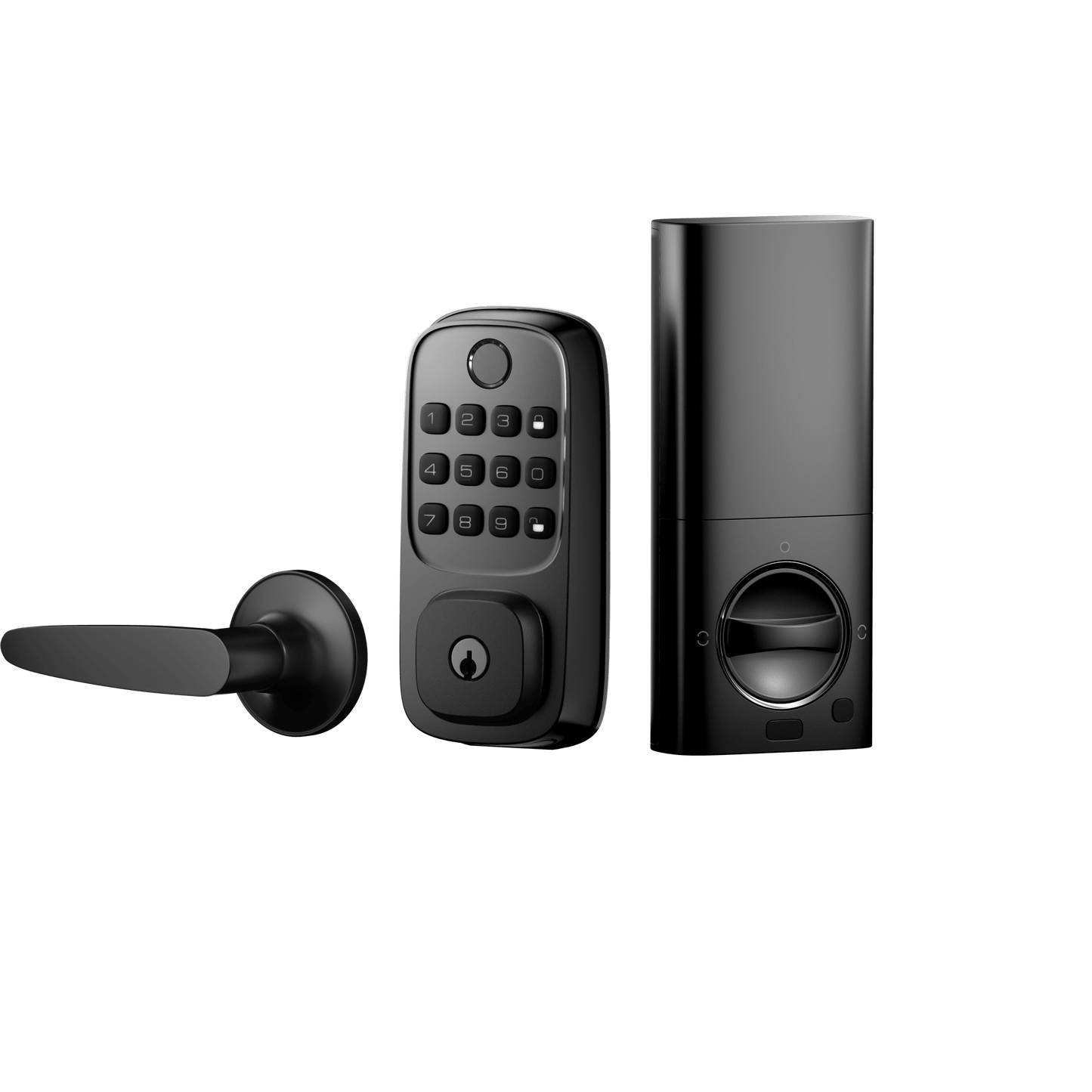 WL01 - Cerradura Inteligente WiFi / Escáner de Huellas Dactilares / Teclado Numérico / Control por App / 8 Baterías AA / Bloqueo Manual y Automático / Compatible con Puertas 35-55 mm