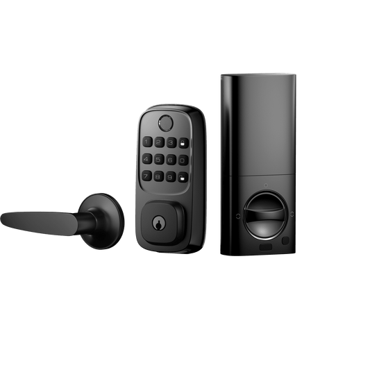 WL01 - Cerradura Inteligente WiFi / Escáner de Huellas Dactilares / Teclado Numérico / Control por App / 8 Baterías AA / Bloqueo Manual y Automático / Compatible con Puertas 35-55 mm