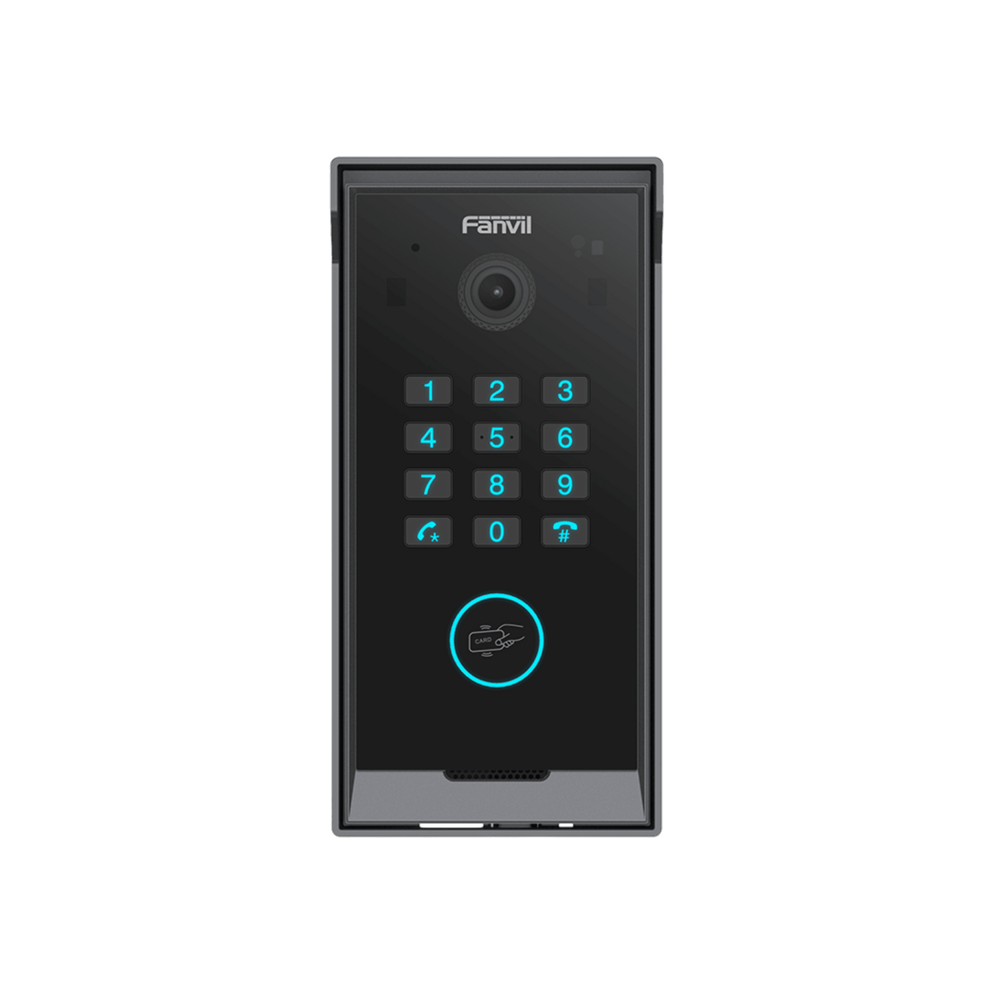 I60K - Videoportero Slim IP SIP con Cámara HD, IP IP65, Teclado Numérico y Relé, Apertura por BLE, Tarjeta, Remoto, Protocolo ONVIF, Compatible con App Fanvil Link