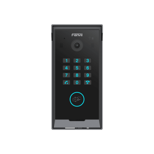 I60K - Videoportero Slim IP SIP con Cámara HD, IP IP65, Teclado Numérico y Relé, Apertura por BLE, Tarjeta, Remoto, Protocolo ONVIF, Compatible con App Fanvil Link