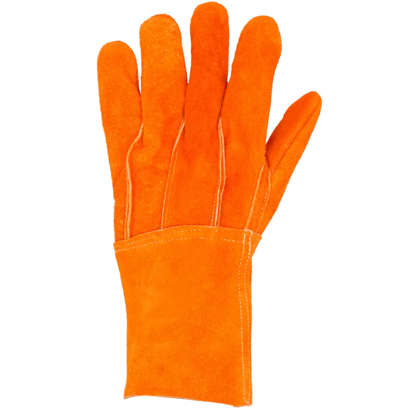 SYS-GCAL - Guantes de Carnaza Largo/ Refuerzo en Palma / Resistente a Abrasión y Temperaturas Moderadas.