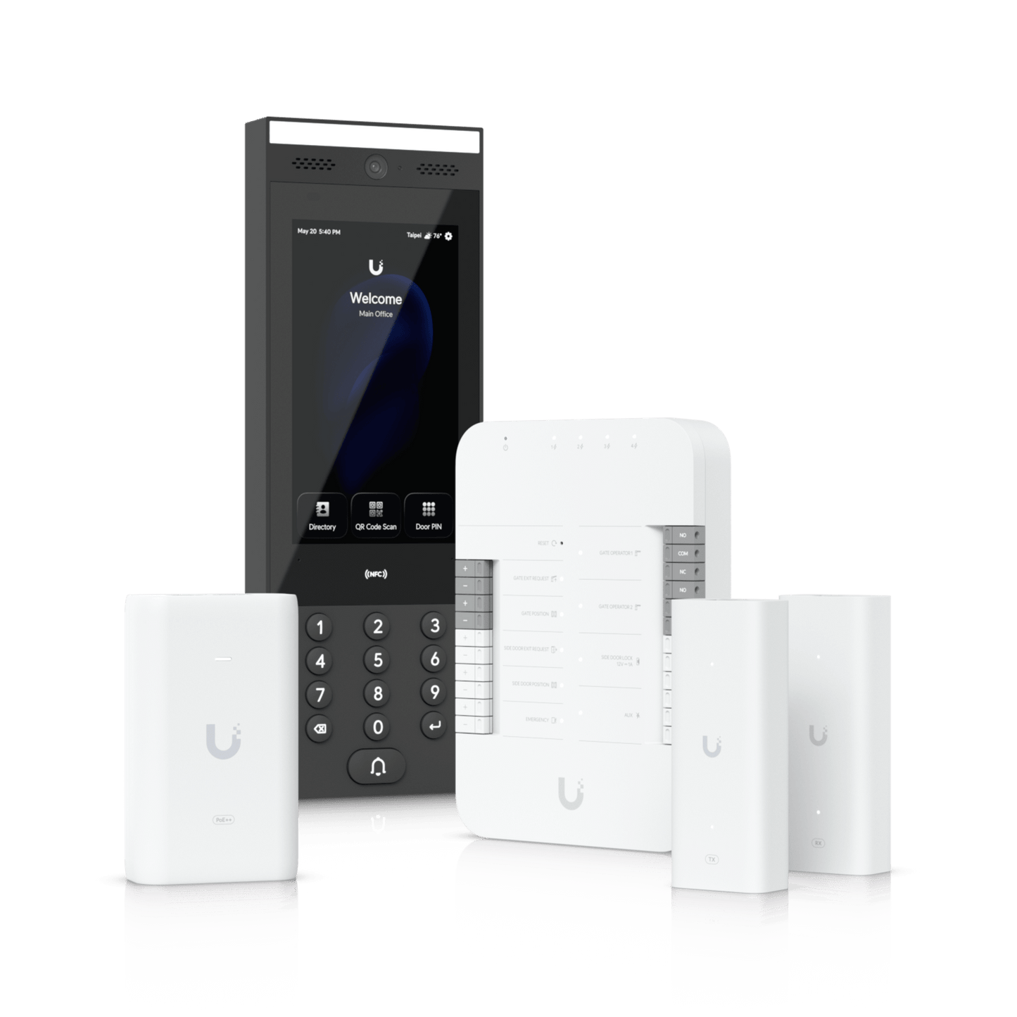 UA-G3-SK-GATE - Kit de Inicio de Control de Acceso UniFi / Hub Gate / Intercomunicador G3 / Adaptador PoE++ / Extensores de Par Trenzado