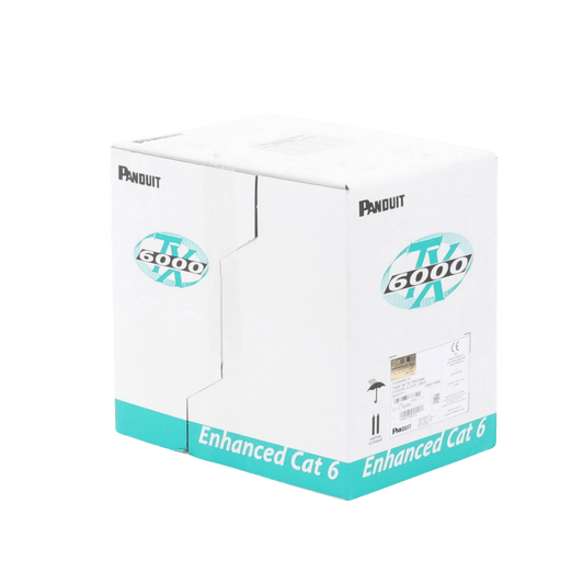 PUC6004WH-ME - Bobina de Cable UTP 305 Metros (1000 Pies) de Cobre, TX6000? PanNet, Reelex, Blanco, Categor�a 6 Mejorado (23 AWG), PVC (CM), de 4 Pares