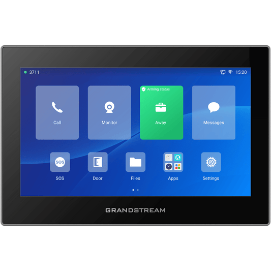 GSC-3575 - Estación de Intercomunicación SIP con Wi-Fi 6, Bluetooth y Control Total para Agendamiento de Salas y Edificios Inteligentes (Color Negro)
