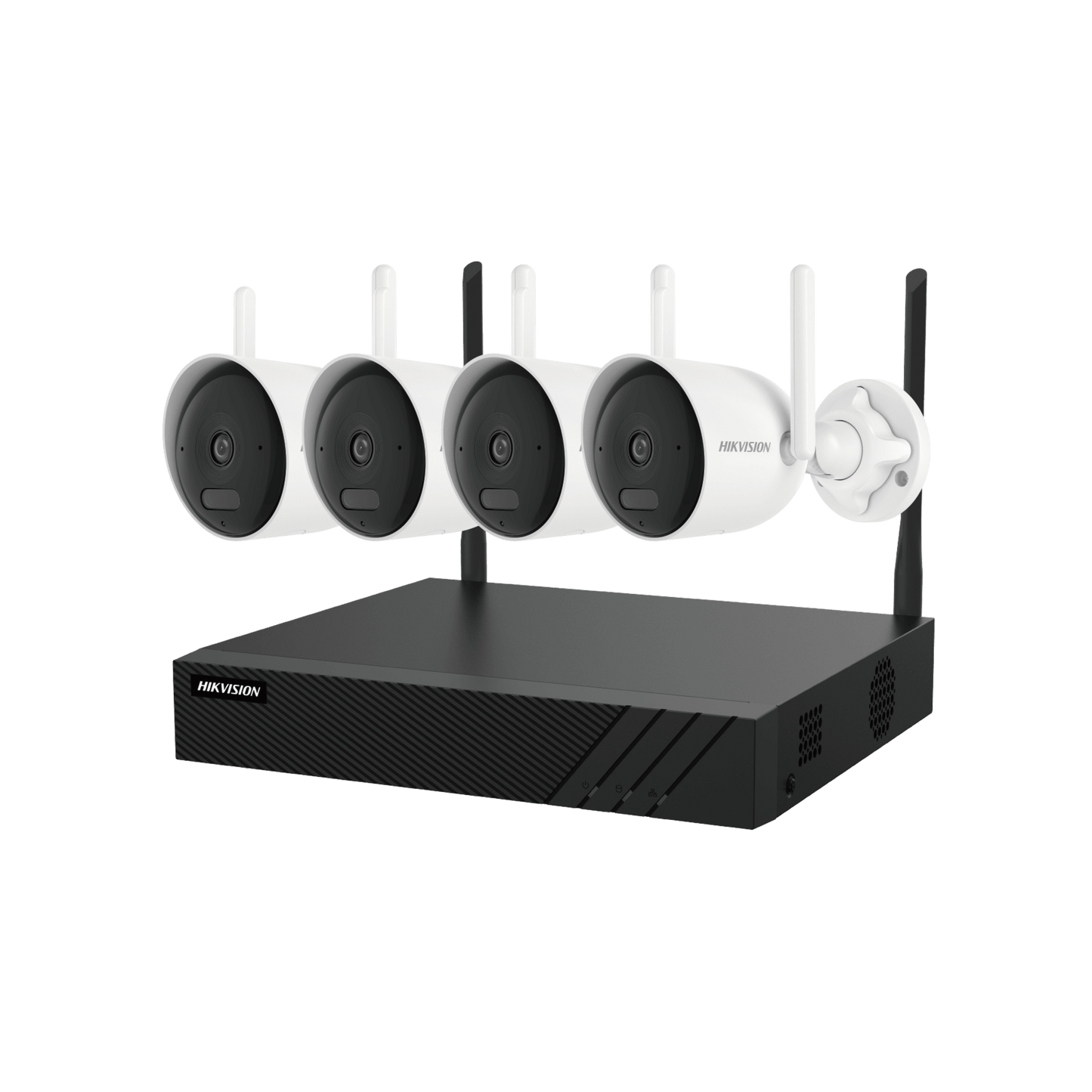 NK844WBH - Kit IP Inalámbrico 4 Megapixel / NVR 4 Canales / 4 Cámaras Bala para Exterior / 1 HDD de 1 TB / Modo Repetidor