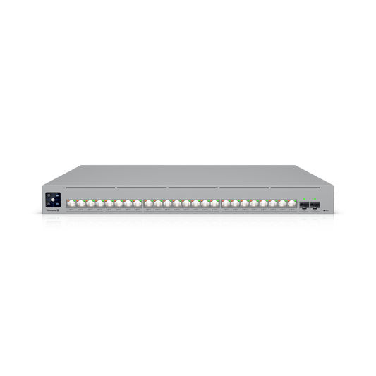 ECS-24-POE - Enterprise Campus 24 PoE, Switch Empresarial Etherlighting™ PoE+++ Capa 3 de 24 Puertos (16 x 10 GbE y 8 x 2.5 GbE)  y 2 Puertos SFP28 de 25 G de Alta Disponibilidad