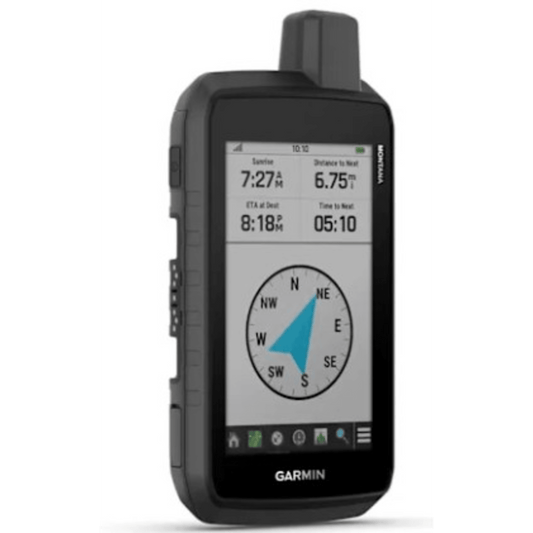 Montana® 710 / Pantalla Táctil WVGA 5" / Vidrio Químicamente Reforzado / Resistencia al Agua IPX7 / MIL-STD-810 / Batería Ion Litio Hasta 24 horas / Sensores GPS-GLONASS-Galileo / Interfaz USB-C / Map