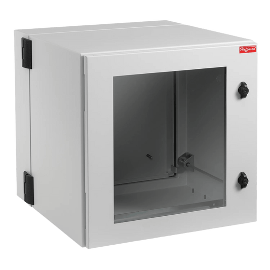 PTHW242424G2 - Gabinete Industrial ProTek de Puerta con Ventana, Protección NEMA Tipo 12; IP55; IK10, Abatible, Fabricado en Acero, 12 UR, Color Gris Claro