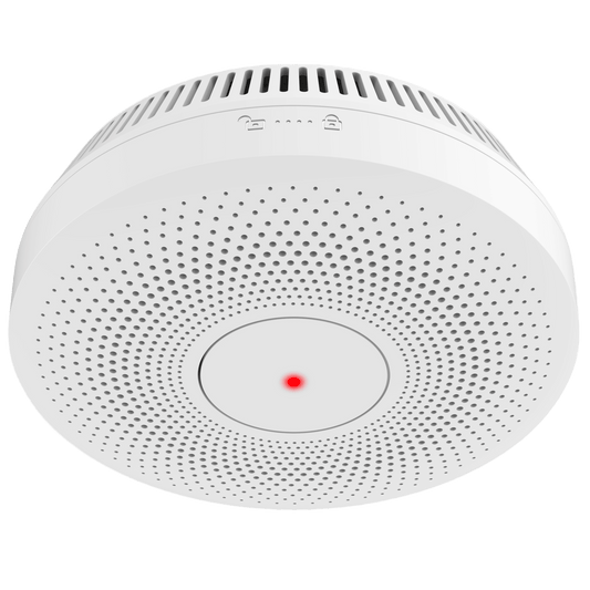 HF-S3E-R - Detector de Humo Interlink / Doble Tecnología de Sensor de Luz / Alarma Auditiva 85dB / Batería de Litio 10 Años / Autoverificación/ Interconectable 30 Dispositivos